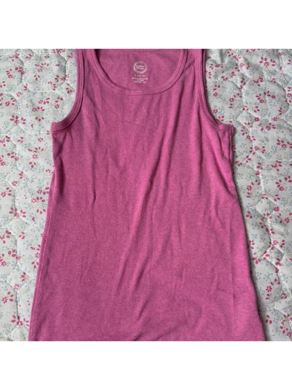 Pink tank top fits women’s S in a kids L...